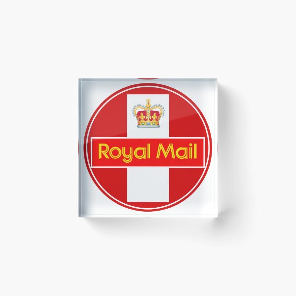 Item preview, Royal Mail Circular Vintage Style Badge with Crown – Retro British Postal Emblem designed and sold by PIXEL POP DESIGNS - Beyond the Norm!.
