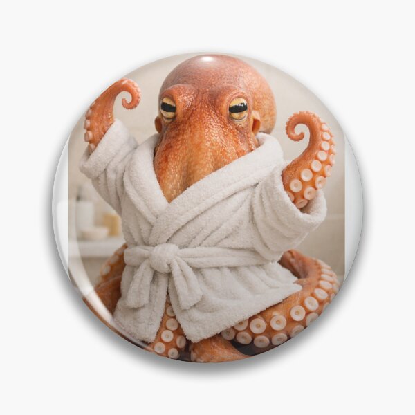 Item preview, Cozy Bathrobe Octopus designed and sold by Sillytoe.