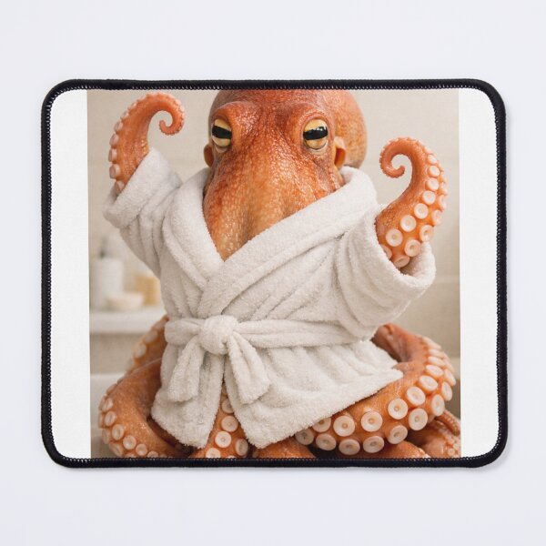 Item preview, Cozy Bathrobe Octopus designed and sold by Sillytoe.