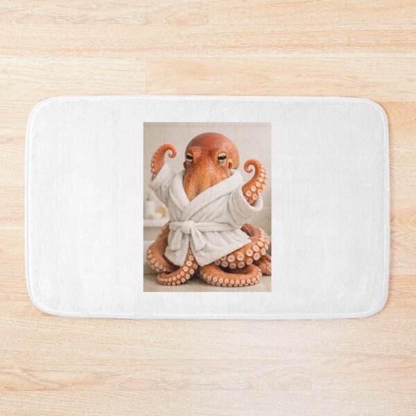 Item preview, Cozy Bathrobe Octopus designed and sold by Sillytoe.