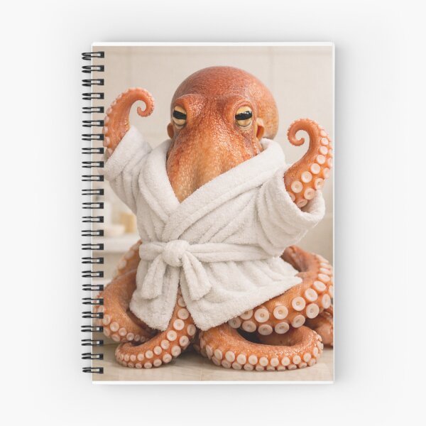 Item preview, Cozy Bathrobe Octopus designed and sold by Sillytoe.