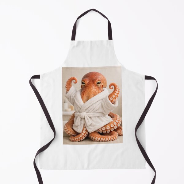 Item preview, Cozy Bathrobe Octopus designed and sold by Sillytoe.