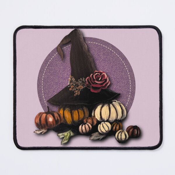 Item preview, Witchy Pumpkins and Witch Hat Gothic Art designed and sold by ArtistsAtticWI.