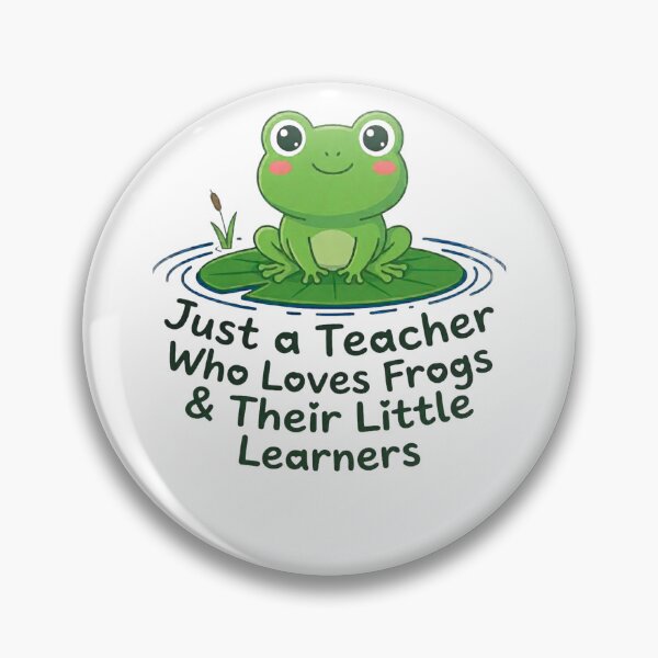 Item preview, Just a Teacher Who Loves Frogs and Their Little Learners Cute Frog designed and sold by 519xdesign.