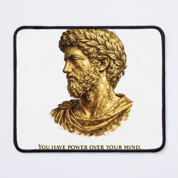 Item preview, Stoic Bust – Greek Philosophy Gold Graphic designed and sold by Vexorask.
