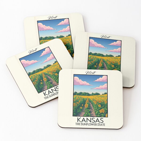Item preview, Kansas Scenic Vintage Style Travel Advert designed and sold by Dimensionality.