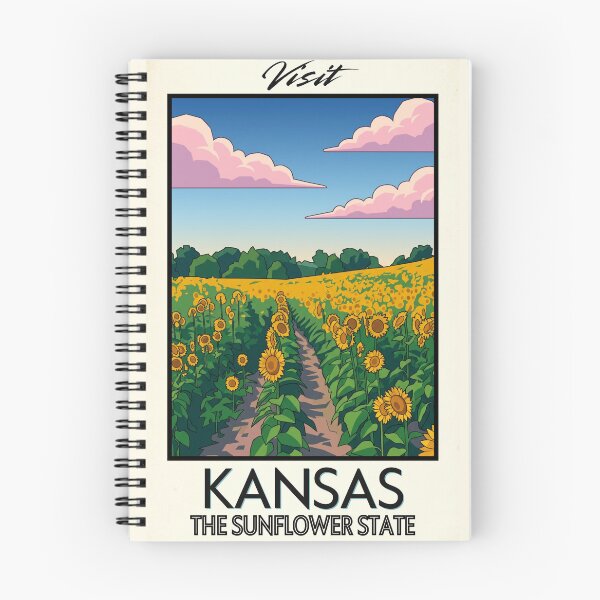 Item preview, Kansas Scenic Vintage Style Travel Advert designed and sold by Dimensionality.