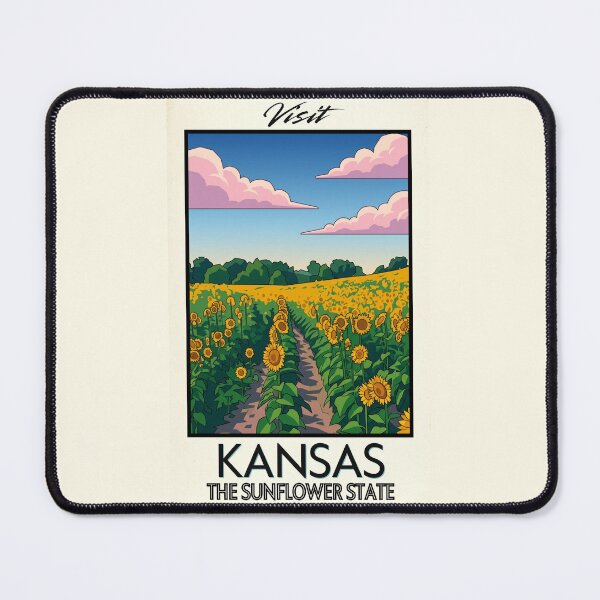 Item preview, Kansas Scenic Vintage Style Travel Advert designed and sold by Dimensionality.