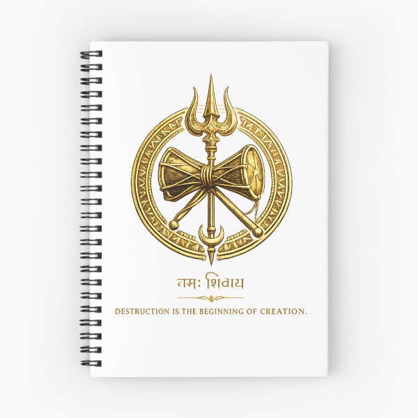 Item preview, Shiva Trishul – Minimalist Gold Line Art designed and sold by Vexorask.
