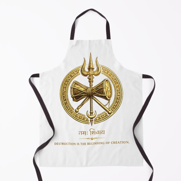 Item preview, Shiva Trishul – Minimalist Gold Line Art designed and sold by Vexorask.