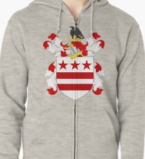 Coat of Arms of George Washington | United States Zipped Hoodie