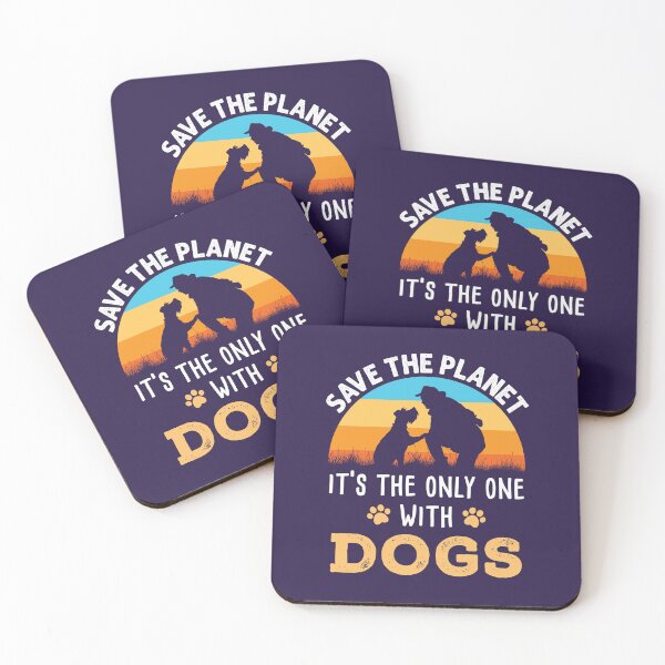 Item preview, Save the Planet It's the Only One with Dogs Earth Day Retro designed and sold by jaygo.