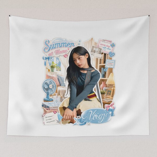 Item preview, NewJeans Minji Chic Scarf Yellow Skirt Y2K Aesthetic Poster designed and sold by Valereekmerch.