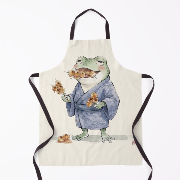 Item preview, Mitarashi Dango Frog Watercolor designed and sold by HumTumMe.