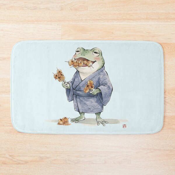 Item preview, Mitarashi Dango Frog Watercolor designed and sold by HumTumMe.