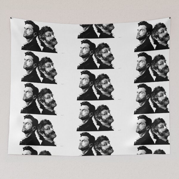 Item preview, David Tennant and Michael Sheen designed and sold by ArmyNeverland.