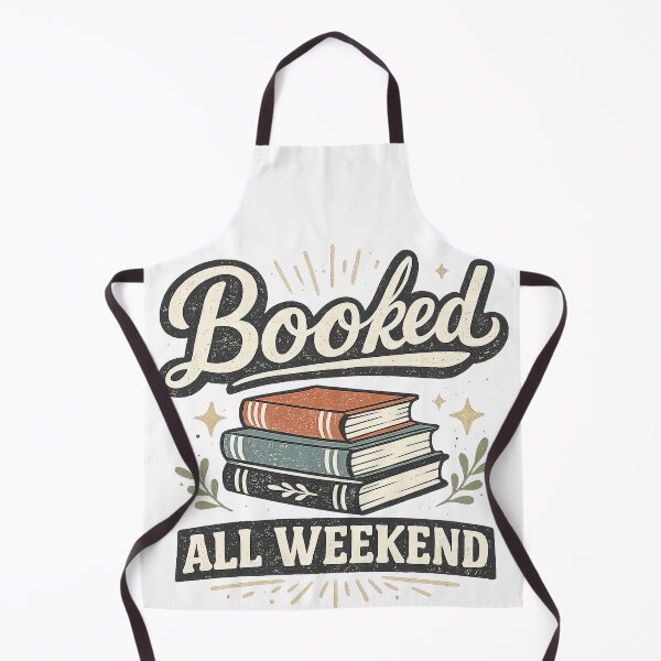 Item preview, Booked All Weekend Book Lover Retro Reading Graphic Tee Design designed and sold by TM DESIGNS AND MORE.