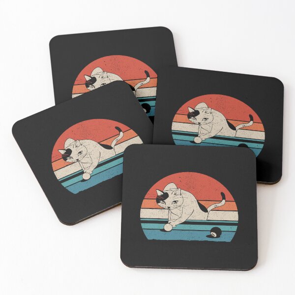 Item preview, Vintage Retro Billiards Cat Lovers designed and sold by asyanavirgifa.