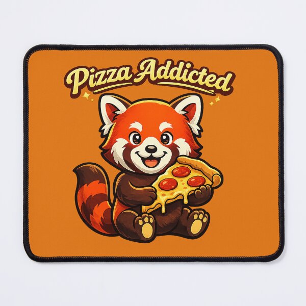 Item preview, Red Panda Pizza Addicted designed and sold by TriStudio.