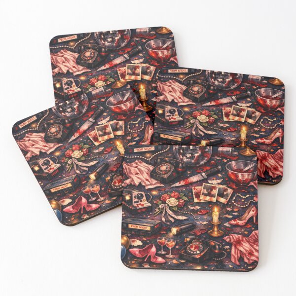 Item preview, Bloody Prom Night – 80s Slasher Horror Pattern designed and sold by Shadowframe Studios.