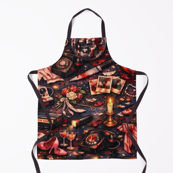 Item preview, Bloody Prom Night – 80s Slasher Horror Pattern designed and sold by Shadowframe Studios.