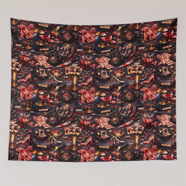 Item preview, Bloody Prom Night – 80s Slasher Horror Pattern designed and sold by Shadowframe Studios.