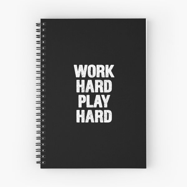 Item preview, Work Hard Play Hard - Motivational Funny Saying designed and sold by asyanavirgifa.