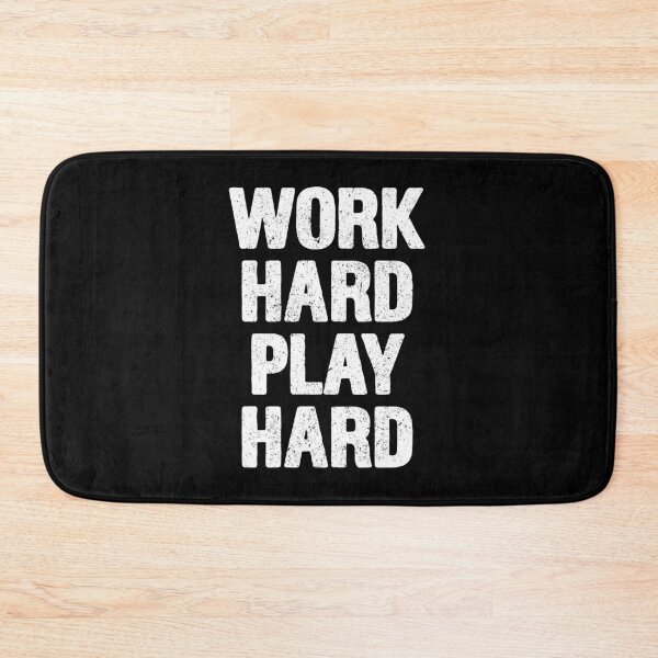 Item preview, Work Hard Play Hard - Motivational Funny Saying designed and sold by asyanavirgifa.
