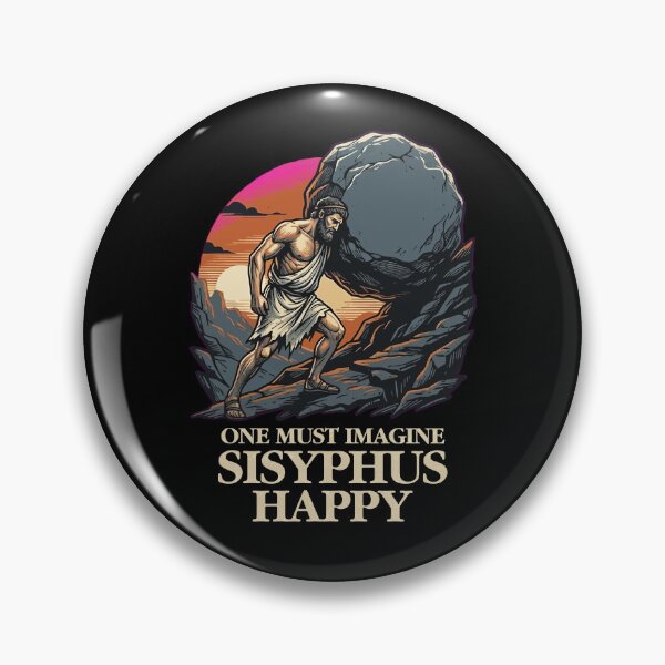 Item preview, One Must Imagine Sisyphus Happy designed and sold by deathanarchy.