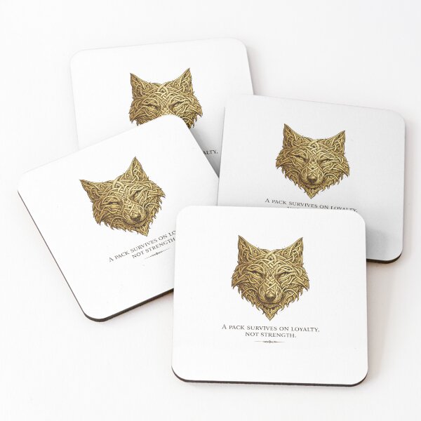 Item preview, Celtic Wolf Knot – Gold Nordic Graphic  designed and sold by Vexorask.