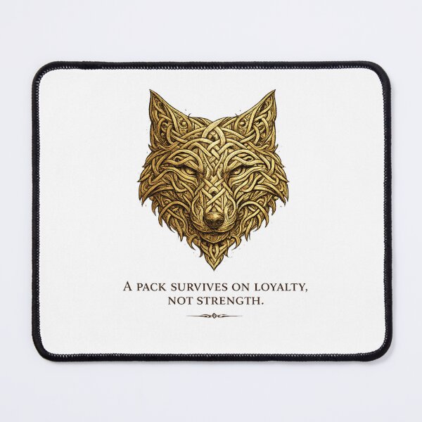 Item preview, Celtic Wolf Knot – Gold Nordic Graphic designed and sold by Vexorask.