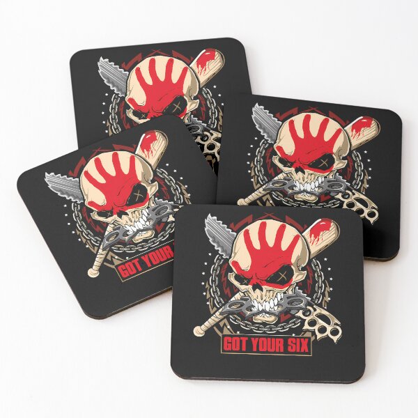 Item preview, Got Your Six Skull With Baseball Bat And Chains designed and sold by JUVIQUEEN.