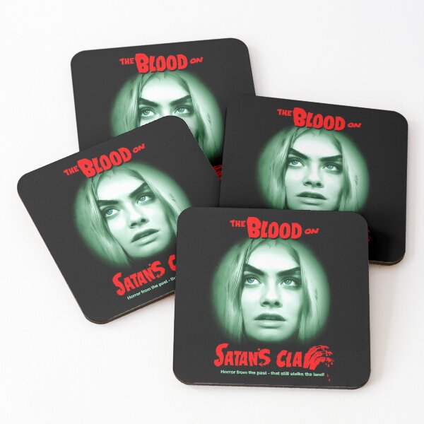 Item preview, The Blood On Satans Claw Horror Movie Green Portrait designed and sold by JUVIQUEEN.