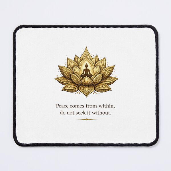 Item preview, Lotus Mind – Buddha Gold Meditation Tee designed and sold by Vexorask.