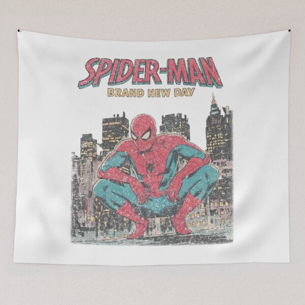 Item preview, Vintage Masked Hero Urban Rooftop Comic - Spider Man designed and sold by LitevaLoran.