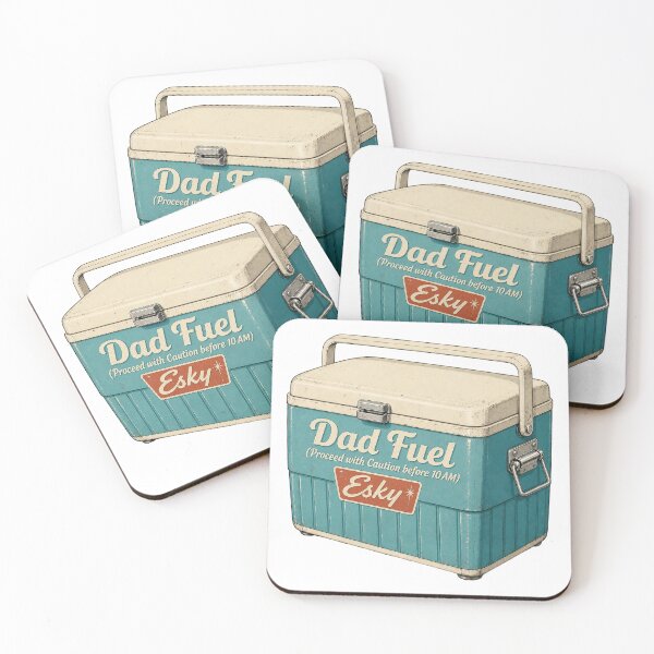 Item preview, Dad Fuel Proceed With Caution Retro Esky Cooler Australian Father's Day Design designed and sold by ArtisticDesignsbyLinda.