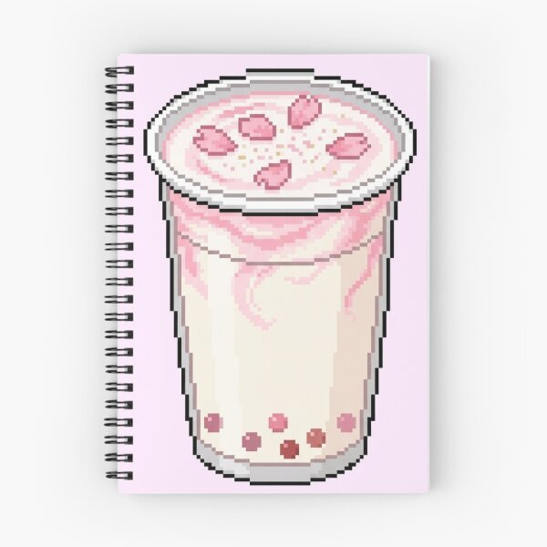 Item preview, Pixel Art Strawberry Milk Bubble Tea designed and sold by CaseDiary.