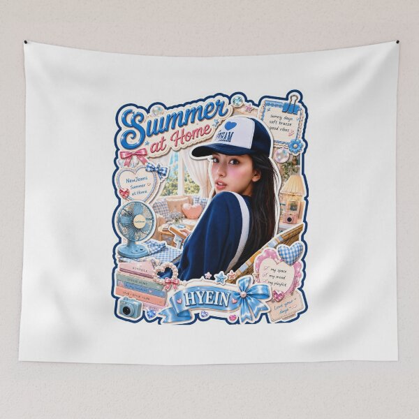 Item preview, NewJeans Hyein Poolside Summer Cap Aesthetic Poster designed and sold by Valereekmerch.