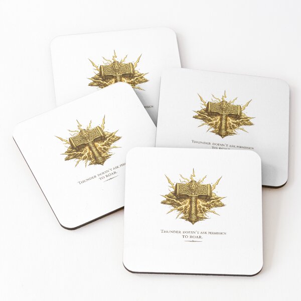 Item preview, Thor's Hammer – Mjolnir Storm Gold Graphic designed and sold by Vexorask.