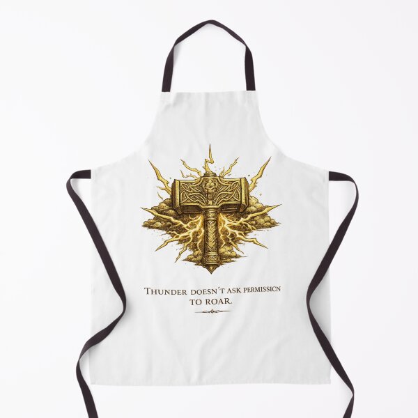 Item preview, Thor's Hammer – Mjolnir Storm Gold Graphic designed and sold by Vexorask.