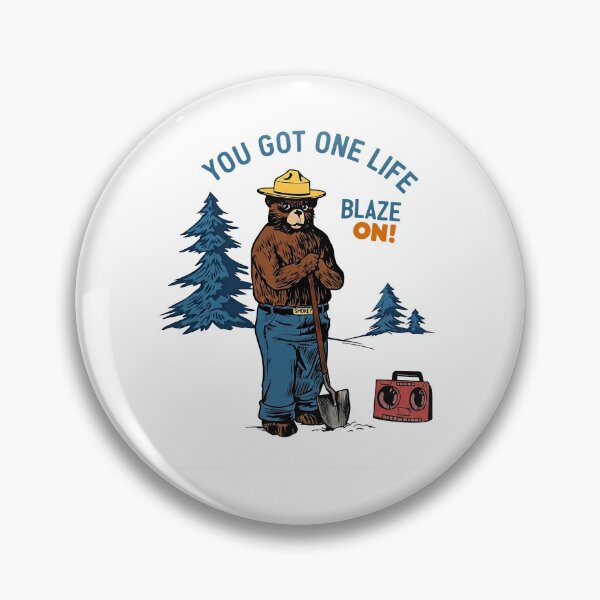 Item preview, Smokey Bear You Got One Life Blaze On Vintage Inspired designed and sold by JaysonStone.