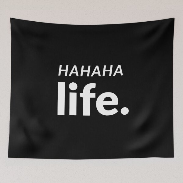 Item preview, Hahaha Life - Introvert Dry Humor Black designed and sold by UnitedWeWear.
