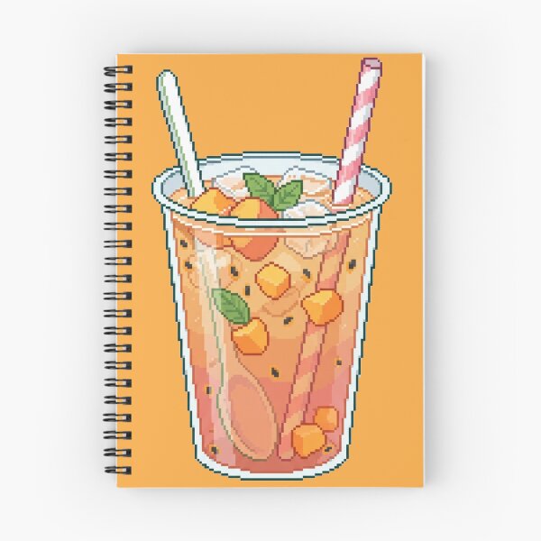 Item preview, Pixel Art Peach Iced Tea with Fruit | Summer Drink designed and sold by CaseDiary.