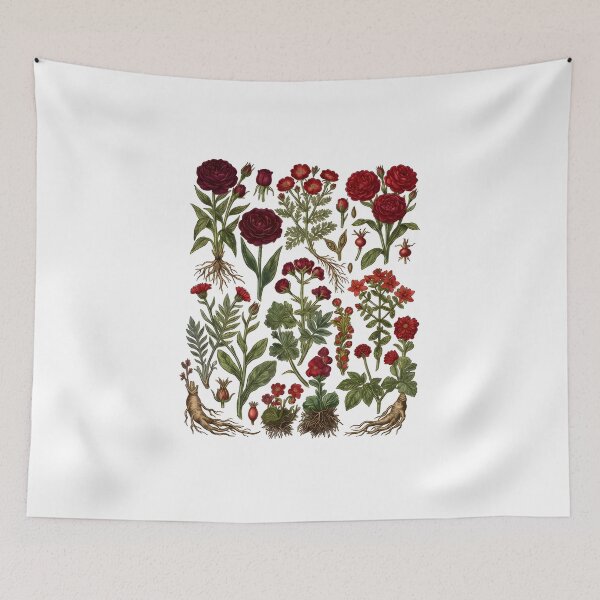 Item preview, Vintage Rose Wildflower Botanical designed and sold by calavonaOOP.