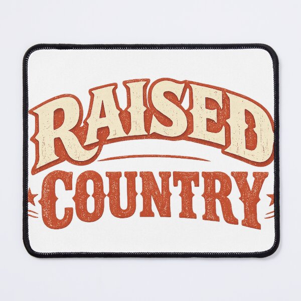 Item preview, Raised Country Vintage Western Cowgirl Rustic Typography Design designed and sold by TM DESIGNS AND MORE.