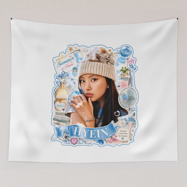 Item preview, Hyein NewJeans Retro Trucker Hat Summer Vacation Print designed and sold by Valereekmerch.