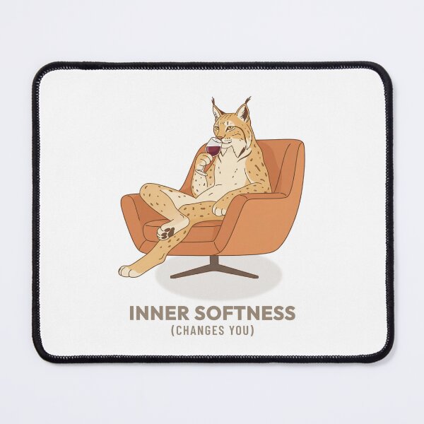 Item preview, Lynx Drinking Wine Retro Illustration designed and sold by COZY VINTAGE animal.