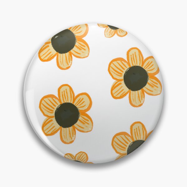 Item preview, Yellow flower pattern sticker  designed and sold by tenkenryujin.