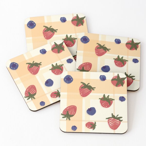 Item preview, Plaid and Berries Picnic Repeating Pattern designed and sold by TimTamTerminato.