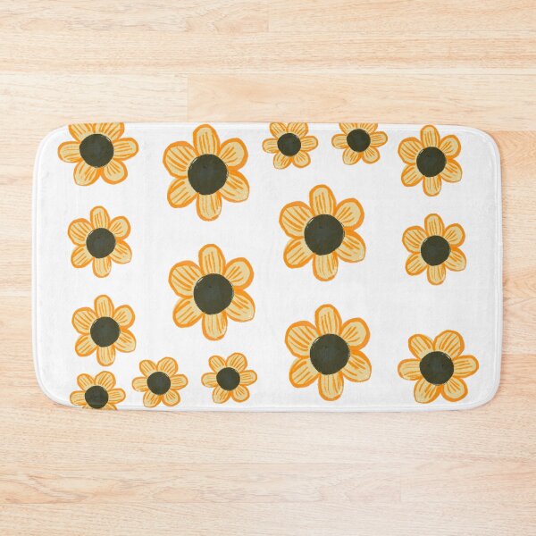 Item preview, Yellow flower pattern sticker  designed and sold by tenkenryujin.